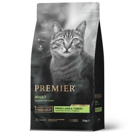 Сухой корм Premier Cat Lamb & Turkey Adult для взрослых кошек, 2 кг