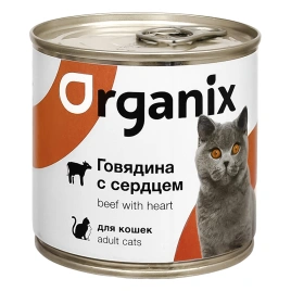Влажный корм Organix Preventive Line Beef & Heart для кошек, с говядиной и сердцем, 250 г