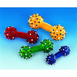 Игрушка NOBBY для собак, Гантель, винил, 100 кг, 14 см