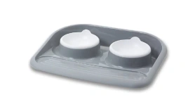 Миска SAVIC Butler для животных, с подставкой и мисками, пластиковая, 2 шт, 0,30 л