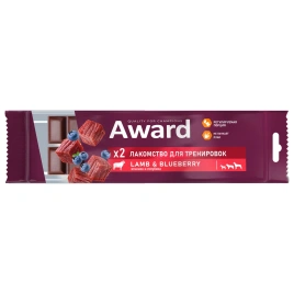 Лакомство AWARD Training Beef & Lamb & Blueberry для щенков с говядиной, ягненком и черникой, 50 г