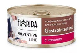 Влажный корм FLORIDA Gastrointestinal Horse Meat для собак при расстройствах пищеварения, с кониной, 100 г