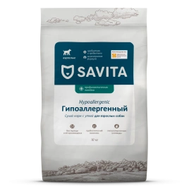 Сухой корм Savita Preventive Line HYPOALLERGENIс для собак "Гипоаллергенный", 10 кг
