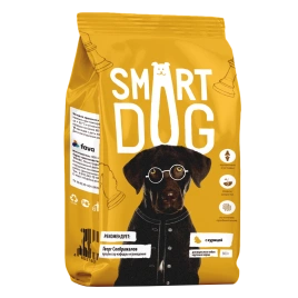 Сухой корм Smart Dog Chicken & Vegetables для собак крупных пород, с курицей и овощами, 800 г