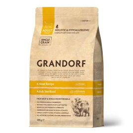 Сухой корм Grandorf Turkey Sterilised для стерилизованных кошек, 400 г