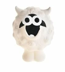 Игрушка Homepet Bubble для собак, барашек с пищалкой латекс, 1,5 см х 7,5 см