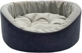 Лежак Homepet Catania для домашних животных, №2 серо-белый, 49 см х 43 см х 17 см