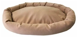 Лежак Homepet для домашних животных, Микровелюр Caramel №2 карамель, 70 см х 53 см х 10 см
