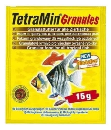 Корм для рыб Tetra Min Granules для всех видов декоративных рыб в гранулах, 15 г