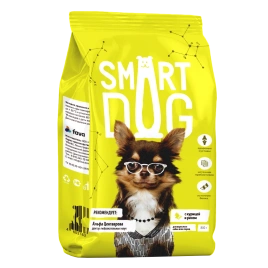 Сухой корм Smart Dog Chicken & Vegetables для взрослых собак всех пород, с курицей и овощами, 800 г