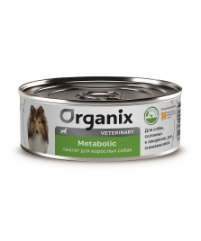 Влажный корм Organix Veterinary Metaboliс для взрослых собак для снижения веса, склонных к ожирению, 100 г