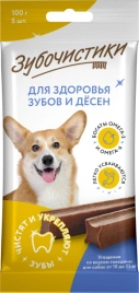Лакомство Зубочистики жевательные палочки для собак средних пород со вкусом говядины, 100 г