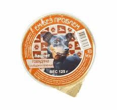 Влажный корм Ем Без Проблем Beef, Tripe & Liver для собак, говядина с рубцом и печенью ламистер, 125 г