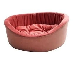 Лежак Homepet Montana для домашних животных, №1 ягодно-розовый, 43 см х 38 см х 15 см