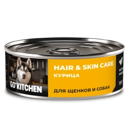 Влажный корм Go'Kitchen Chicken для щенков и собак, с курицей, 100 г