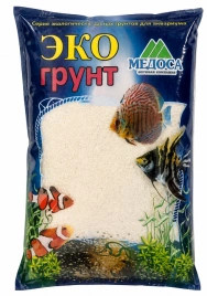 Грунт Эко кварцовый песок белый, фракция 0,3-0,9 мм, 3,5 кг