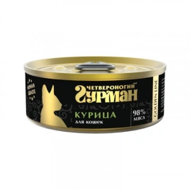 Влажный корм Четвероногий Гурман Golden line Chicken для кошек, курица натуральная в желе, 100 г