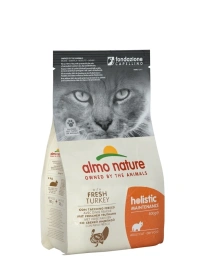 Сухой корм Almo Nature Turkey & Rice для взрослых кошек со свежей индейкой и коричневым рисом, 400 г