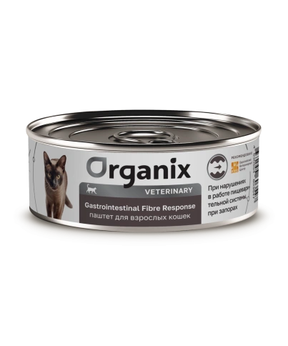 Влажный корм Organix Veterinary Gastrointestinal Fibre Response для кошек при запорах, 100 г фото 1