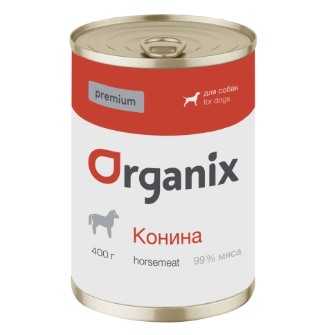 Влажный корм Organix Preventive Line Horse Meat для собак, с кониной 99%, 400 г фото 1
