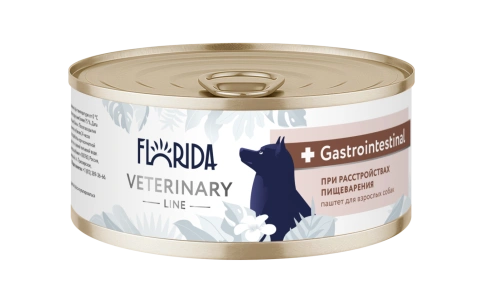 Влажный корм Florida Veterinary диетический Gastrointestinal для взрослых собак при расстройствах пищеварения, 100 г фото 1