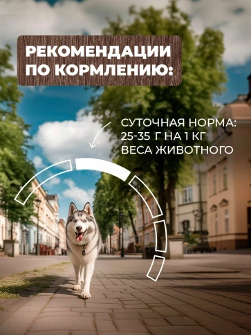 Влажный корм Родные корма для собак, жареха мясная по-двински, 410 г фото 5