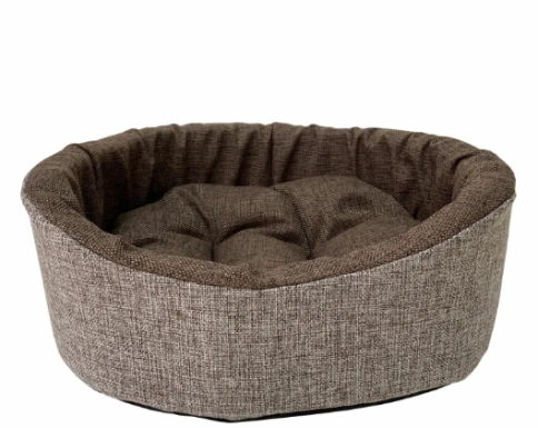 Лежак Homepet для домашних животных, Жаккард Wool №1 коричневый, 43 см х 38 см х 15 см фото 1