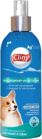 Спрей Cliny для кошек и собак, кондиционер-антистатик, 200 мл фото 1