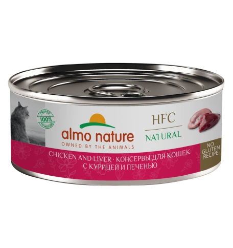 Влажный корм Almo Nature для кошек с курицей и печенью, 100 г фото 1