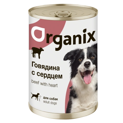 Влажный корм Organix Preventive Line Beef & Heart для собак, с говядиной и сердцем, 410 г фото 1