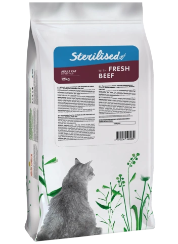 Сухой корм Almo Nature Sterilised, для стерилизованных кошек со cвежей говядиной и коричневым рисом, 12 кг фото 2