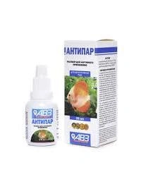 Корм для рыб Авз Антипар для декоративных рыб лечение эктопаразитарных грибковых бактериальных и инвазионных болезней, 20 мл фото 1