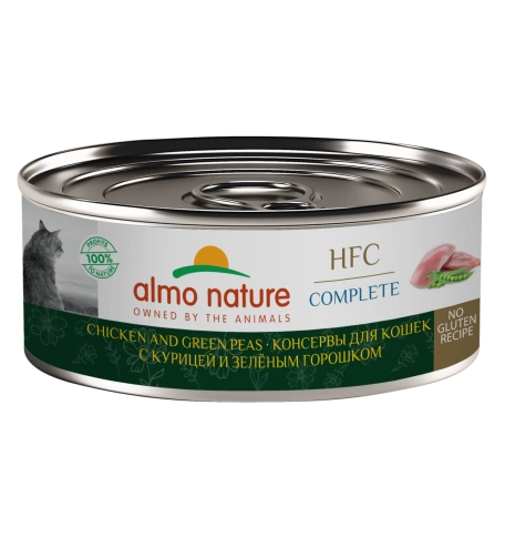 Влажный корм Almo Nature для кошек с курицей и зеленым горошком, 100 г фото 1
