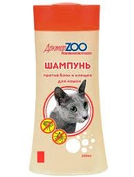 Шампунь Доктор Zoo для кошек, антипаразитарный, 250 мл фото 1
