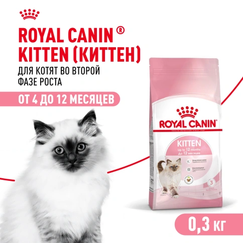 Сухой корм Royal Canin Kitten для котят, 300 г фото 1
