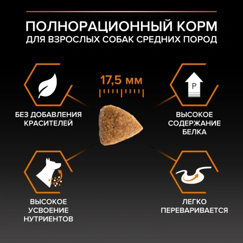 Сухой корм Purina Pro Plan Adult Small & Mini  для взрослых собак средних и мелких пород, курица и рис, 3 кг фото 3