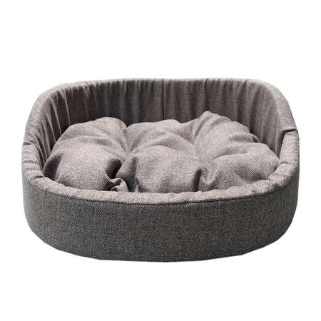 Лежак Homepet для домашних животных, Жаккард Rosy grey №2 розово-серый, 49 см х 43 см х 17 см фото 1