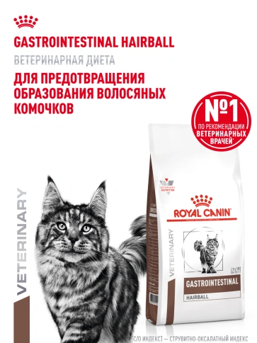 Сухой корм Royal Canin Gastrointestinal Hairball для кошек, 2 кг фото 15