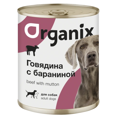 Влажный корм Organix Preventive Line Beef & Mutton для собак, с говядиной и бараниной, 850 г фото 1