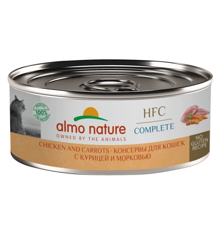 Влажный корм Almo Nature для кошек с курицей и морковью, 100 г фото 1