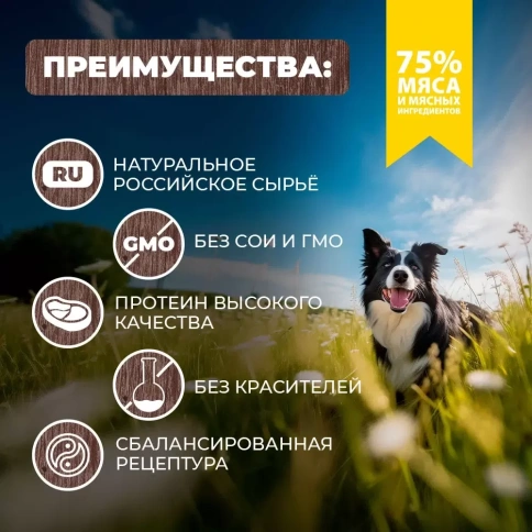 Влажный корм Родные корма Chicken для собак, курочка по-елецки, 970 г фото 2