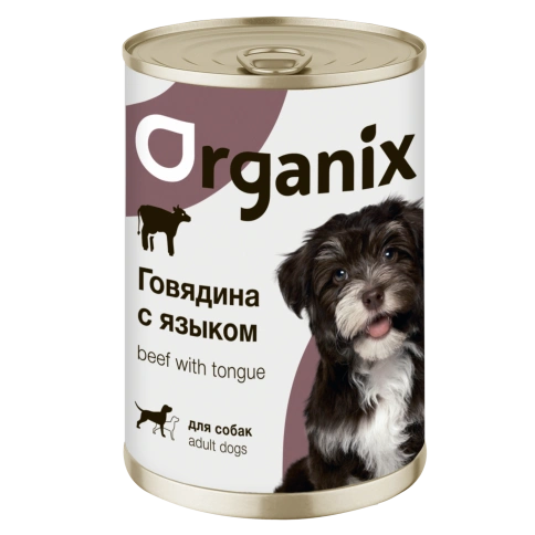 Влажный корм Organix Preventive Line Beef для собак говядина с языком, 410 г фото 1