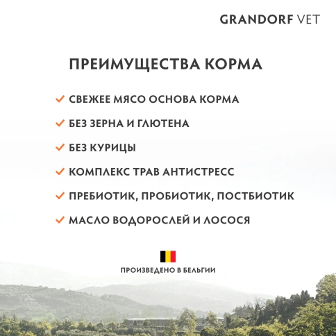 Сухой корм Grandorf Veterinary Diet Dog Hypoallergeniс для собак с пищевой аллергией и пищевой непереносимостью, 3 кг фото 4