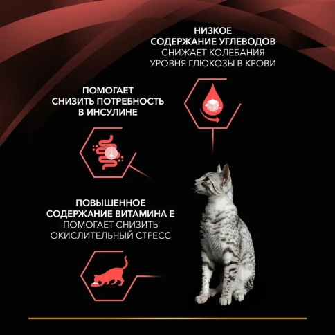 Влажный корм PRO PLAN Veterinary Diets DM Diabetes Management Chicken для кошек, диетический при диабете, с курицей, 85 г фото 3