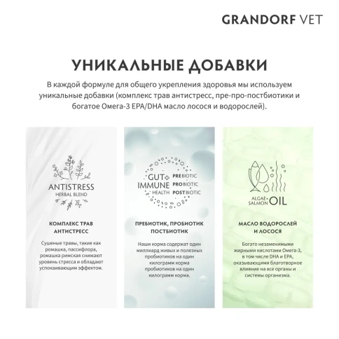 Сухой корм Grandorf Veterinary Gastrointestinal Low Fat для собак при расстройствах пищеварения, 1 кг фото 5