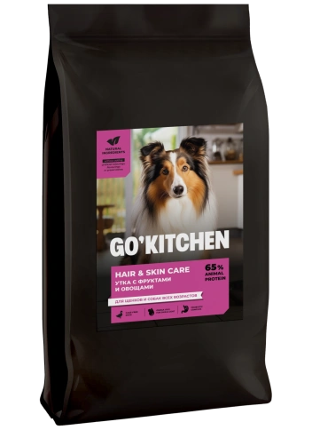 Сухой корм Go'Kitchen Duck для щенков и собак всех возрастов, с уткой, 9,98 кг фото 3