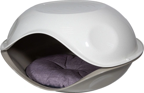 Домик Georplast Duck Pillow для кошки, пластик с подушкой в ассортименте, 26 см х 29 см фото 1