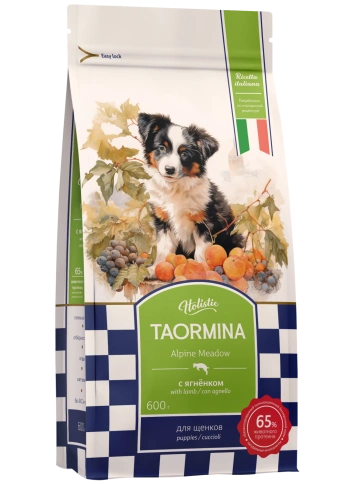Сухой корм Taormina Lamb Alpine Meadow для щенков, с ягненком, 600 г фото 1