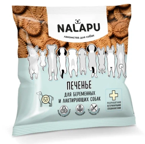 Лакомство Nalapu печенье для собак, для обучения, 115 г фото 1