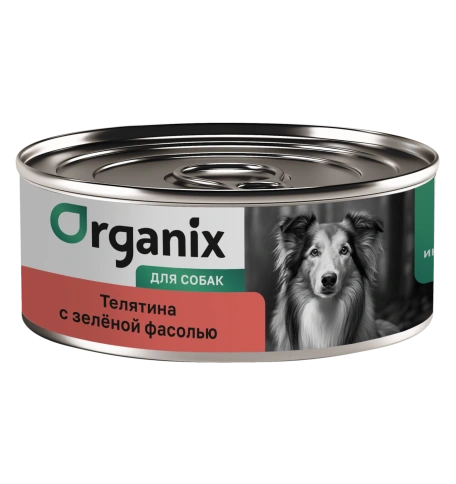 Влажный корм Organix Preventive Line Veal & Beans для собак Телятина с зеленой фасолью, 100 г фото 1